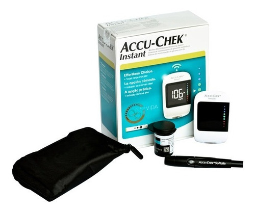 Glucómetro Accu-chek Instant Kit Con 10 Tiras Y 10 Lancetas