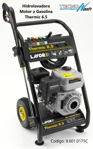 Hidrolavadora Lavor Modelo Thermic 6.5 Cod. 8.601.0175c Color Amarillo
