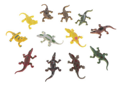 Figuras De Juguete De Animales Cocodrilo 12pieza