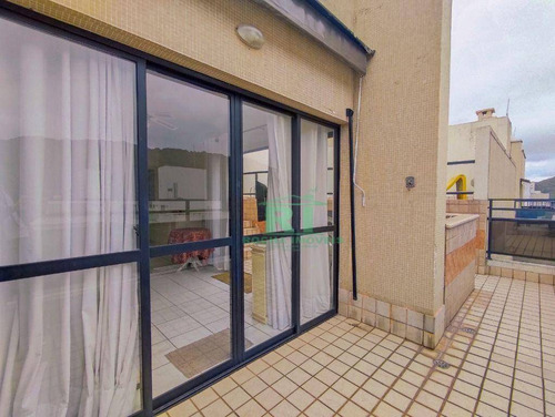 Imagem 6 de 17 de Cobertura Com 2 Dormitórios Sendo 1 Suíte, 1 Suíte De Empregada, Piscina E Churrasqueira, 180 M² - Pitangueiras - Guarujá/sp - Co0214
