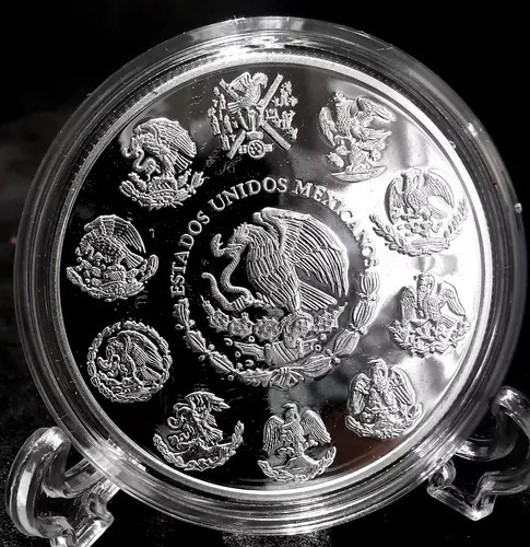Moneda 5 Pesos La Iglesia Chichén Itzá Plata Proof 2011