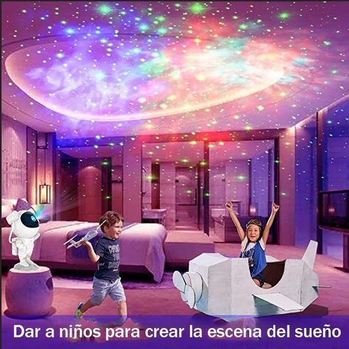 / Proyector Lampara Astronauta Nebulosas Luz Regalo Para