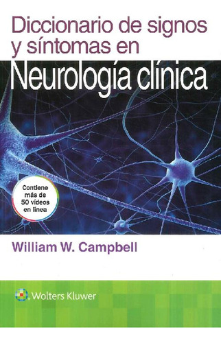 Libro Diccionario De Signos Y Síntomas En Neurología Clínica