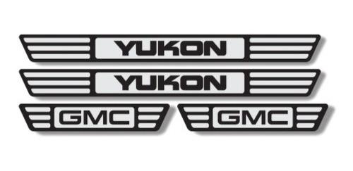 Embellecedores De Estribos Interior Autos Yukon Gmc Negro 