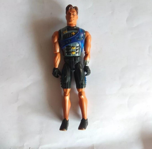 Max Steel Muñeco Ropa Militar Traje Azul Combate Lote Doll (Usado)