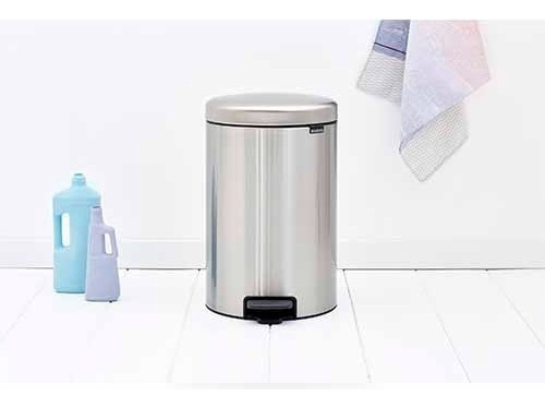 Bote Basura Newicon 20 L Antihuellas Brabantia Color Plateado