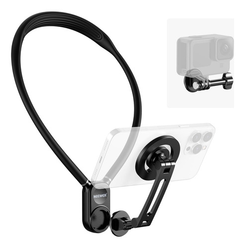 Neewer Soporte De Cuello Magnético Para Cámara Gopro Celular