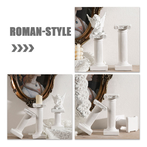 Estatua De Columna Romana, Adorno De Pilar Romano Minimalist