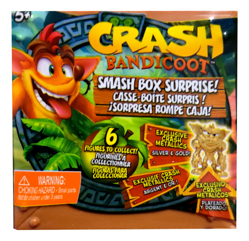 Crash Bandicoot Smash 2 Cajas Sorpresa Figura De Accion