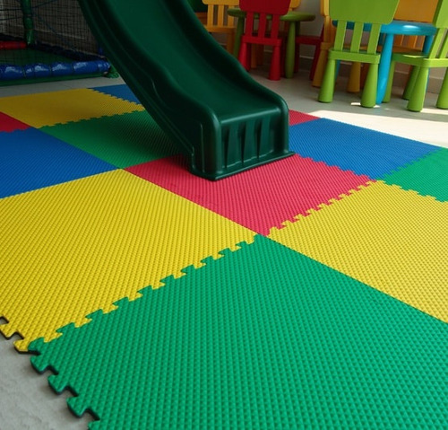 Imagen 3 de 6 de Alfombra Piso Encastrable Goma Eva Baldosas 60x60x0.8cm X4pc