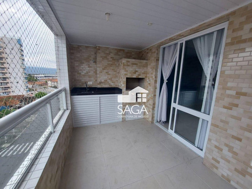 Imagem 19 de 30 de Planejado! Apartamento Com 3 Dormitórios À Venda, 110 M² Por R$ 650.000 - Vila Guilhermina - Praia Grande/sp - Ap4301