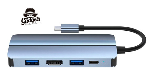 9 En 1 Hub Usb C 3.0 Adaptador Sd Rj45 Hdmi 4k Para Mac iPad