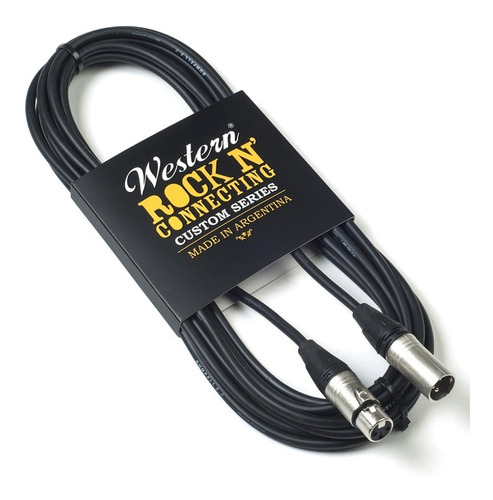 Cable Para Micrófono Western Xlr Hembra Xlr Macho De 3mts