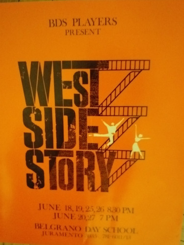 Programa West Side Story Colegio Belgrano Day School 1993