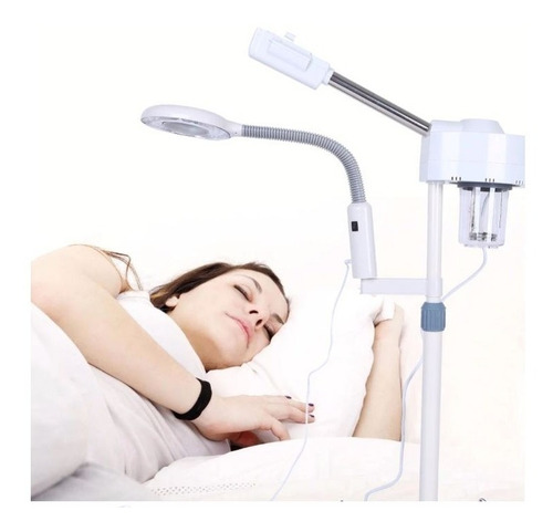 Vaporizador Facial Con Lupa Spa - Dreamy Skin Blanco