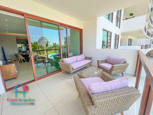 Cad La Isla Fiji V3. Vacaciones Perfectas En Acapulco Diamante: Cómodo Departamento Con Vista A La Alberca