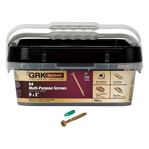Tornillos Multiusos Para Marcos Y Cubiertas Grk 120990 R4 T-