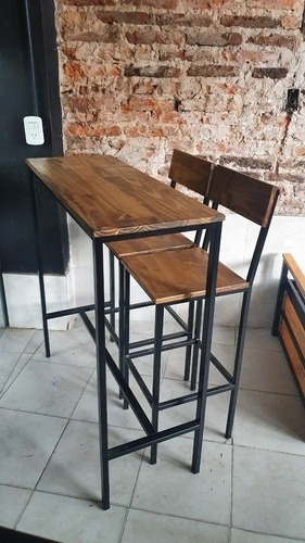 Imagen 4 de 4 de Mesa Desayunador Con 2 Taburetes + Hidrolaca Industrial