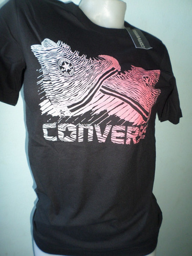 Remera Converse Negra  Importada Usa