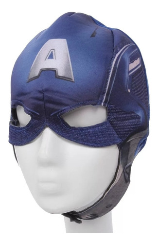 Imagen 4 de 6 de Disfraz Capitán América Mascara Avengers Super Héroes Niño