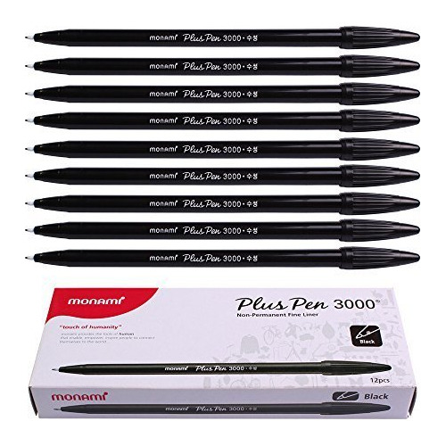 Bolígrafos De Color Plus 3000 Office Sign Pen Felt Tip...