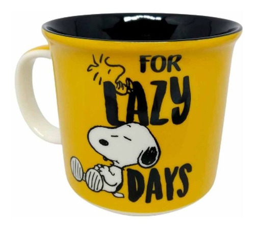 Imagem 2 de 4 de Caneca Tom Cerâmica 350ml Foco / Lazy Days - Snoopy