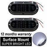 Tmh 2 Luz Blanca 6  Lente Ahumada 10 Led Montaje Superficie