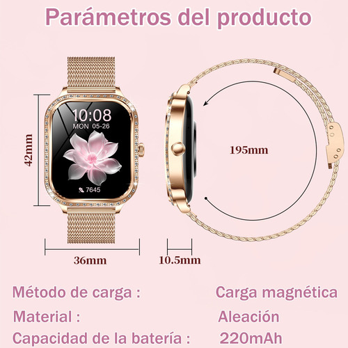 Smart Watch Mujer Bluetooth Llamada Asistente De Voz Ai