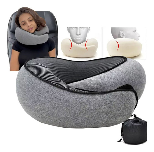 Almohada Cervical De Viaje De Espuma Viscoelástica S