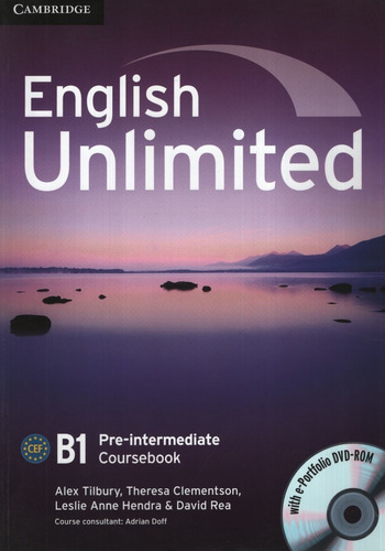 English Unlimited Pre-intermediate B1 - Coursebook With E-po