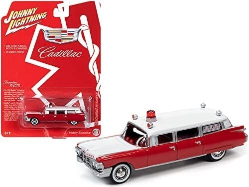 Johnny Lightning 1959 Cadillac Ambulancia Mide 8 Cm E/1:64