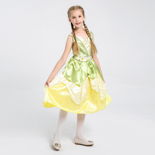 Disfraz De La Princesa Y El Sapo Para Niñas, Vestido De Tian