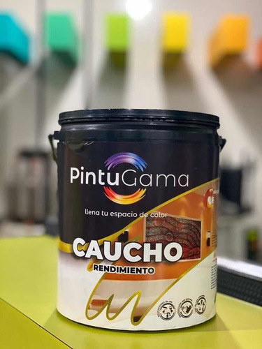 Imagen 1 de 2 de Pintura De Caucho Blanco Pintugama Por Galón
