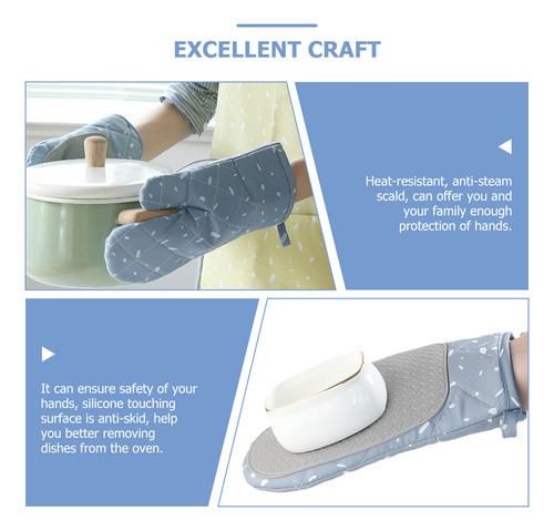 1 Par De Guantes De Horno Resistentes Al Calor, Guantes Para