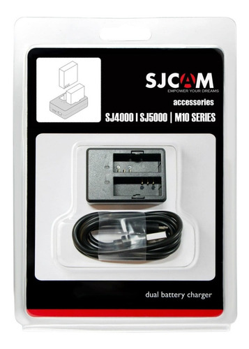 Sjcam Cargador Dual Para Series M10/sj4000/sj5000