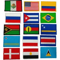 Comprar Parches Bordados Banderas De Todo El Mundo (banderas Países)
