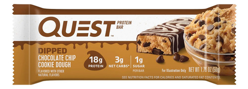 Quest Bar Barra De Proteína Dipped Chocolate Chip 4 Barras
