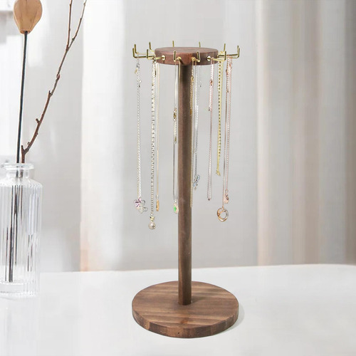 12 Ganchos Soporte De Exhibición De Joyería Oscuro