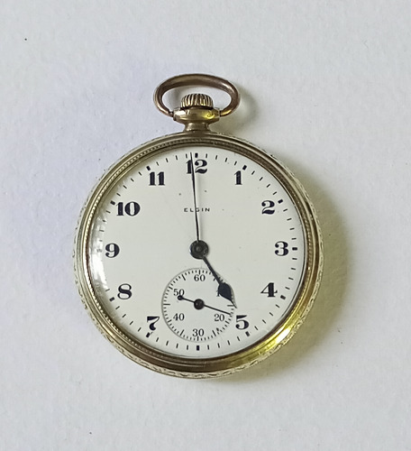 Antiguo Reloj De Bolsillo Marca Elgin De Usa 20s