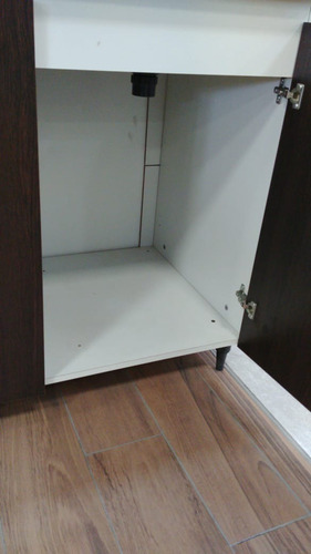 Mueble Bajo Mesada Platinum 30060d 140cm Ancho Tabaco