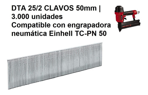 kwb by Einhell 1000 clavos para grapadora eléctrica Einhell TC-EN 20 E, 14 mm de longitud, de acero, tipo 055