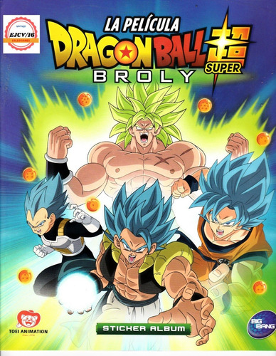  Álbum Dragon Ball Super Broly Completo A Pegar Big Bang