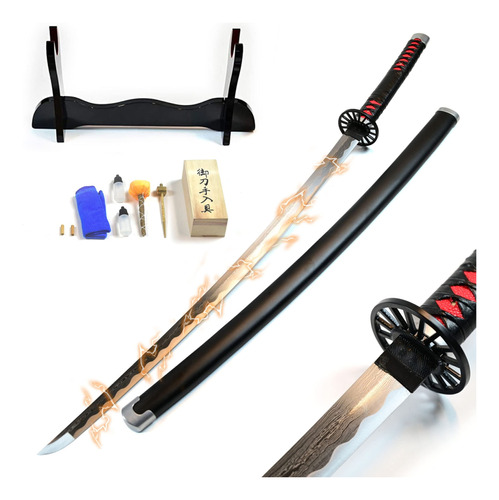 Katana Kit Real Afilada Tangiro Demon Slayer Kimetsu No Yaib