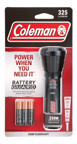 Linterna Led Coleman, 250 Metros, 325 Lúmenes, Batteryguard