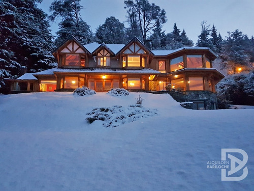 Imagen 2 de 20 de Alquiler Casa En Bariloche Con Costa De Lago Nahuel Huapi. 9 Pax. Km16. 306.