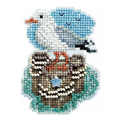 Kit De Ornamento De Punto De Cruz   Seagull Beaded Coun...