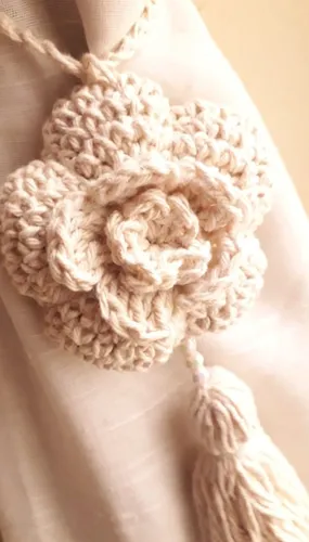 Agarradera de cortina a crochet hotsell