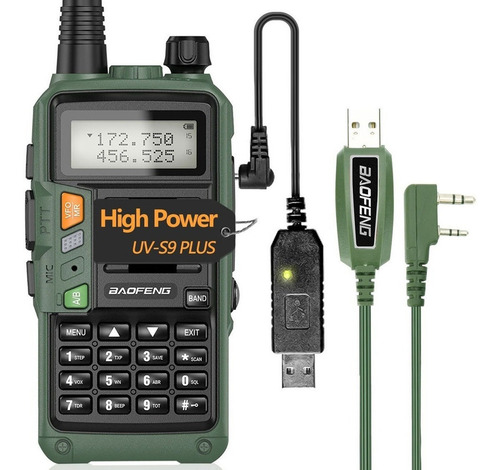 Radio Ht Uhf + Vhf De Doble Banda Baofeng Uv-s9 Plus Portáti