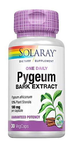 Solaray Extracto De Uno Diario Pygeum 100 mg 30 count