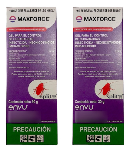 Maxforce Bayer 30 Gr Mata Cucarachas Max Force 2pzas Pack